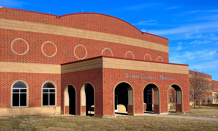 Entrance to Antioch University Midwest in Yellow Springs, Ohio