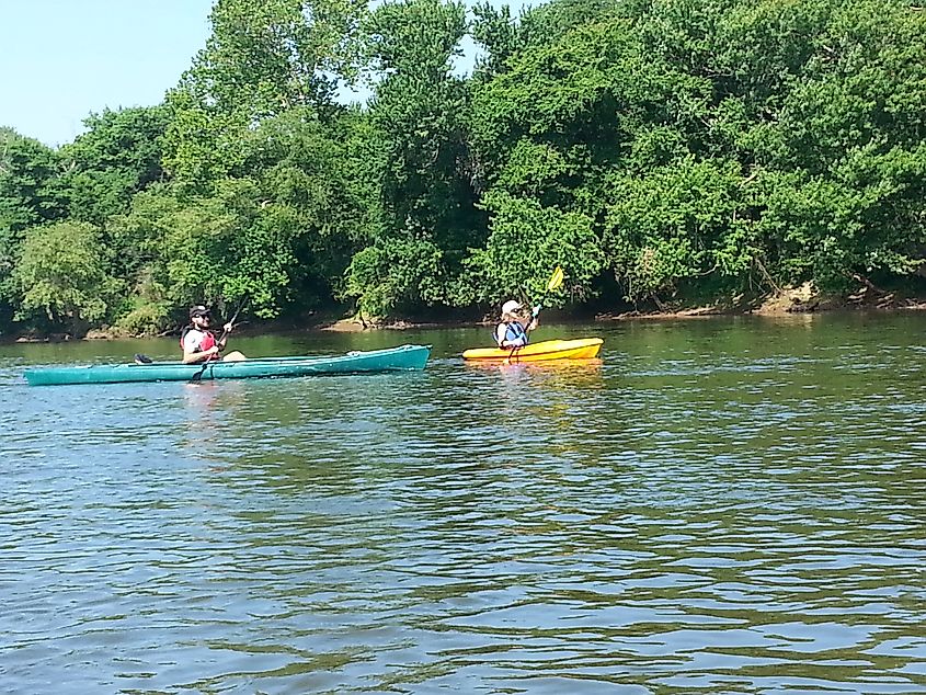 Kayaking at Powhatan State Park