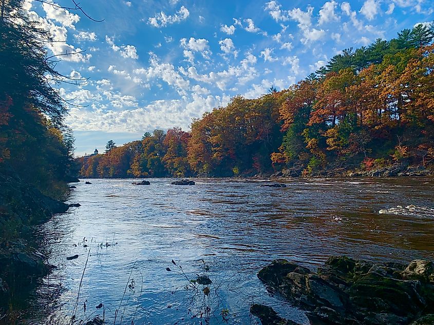 Fall along the Kennebec River.