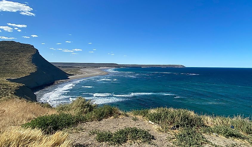 Punta Maqueda, also called Punta Peligro, is a coastal relief of the Gulf of San Jorge, located in the province of Santa Cruz, Argentina