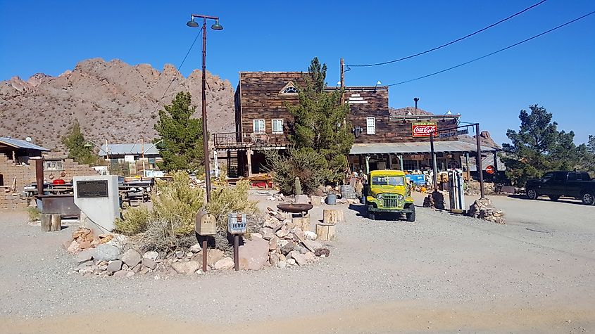 Nelson Ghost Town in Nevada.