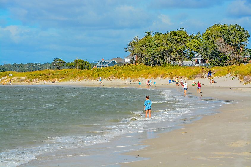 The beach in Cape Charles, Virginia.