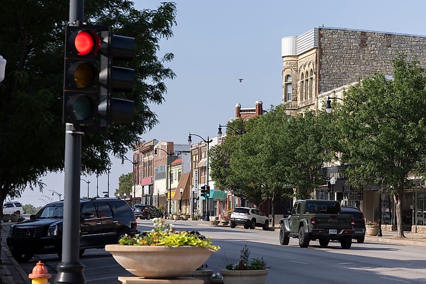 historic downtown of Arkansas City, Kansas