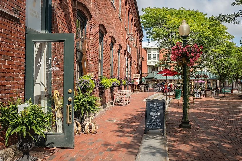 Beautiful downtown Amesbury, Massachusetts.