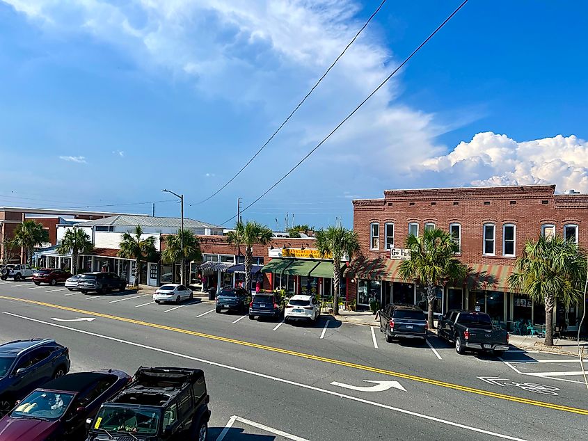 Scene from downtown Apalachicola, Florida.