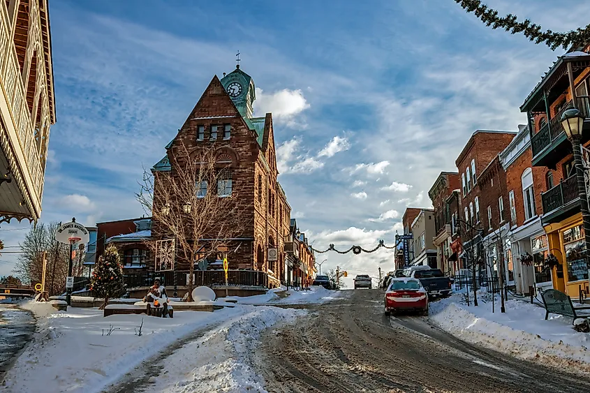  View of the main street in Almonte, Ontario.