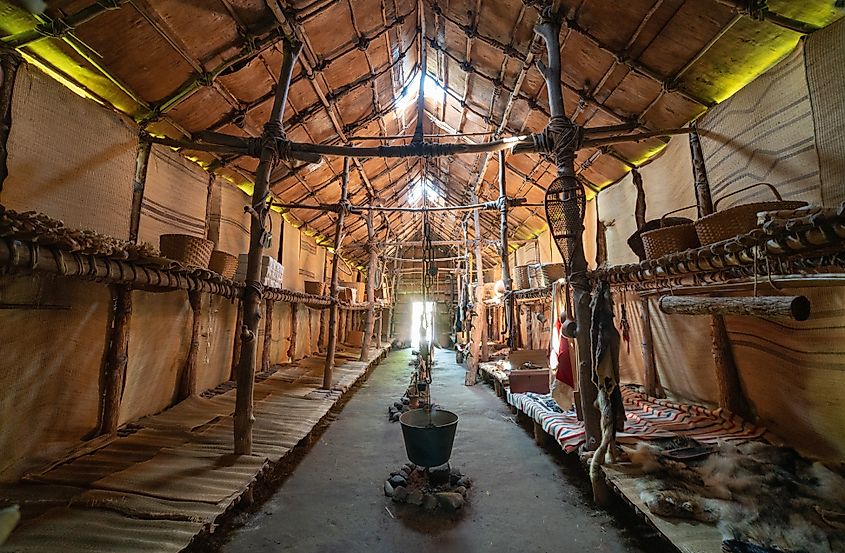 Editorial Photo Credit: Zack Frank via Shutterstock. Ganondagan State Historic Site in New York State