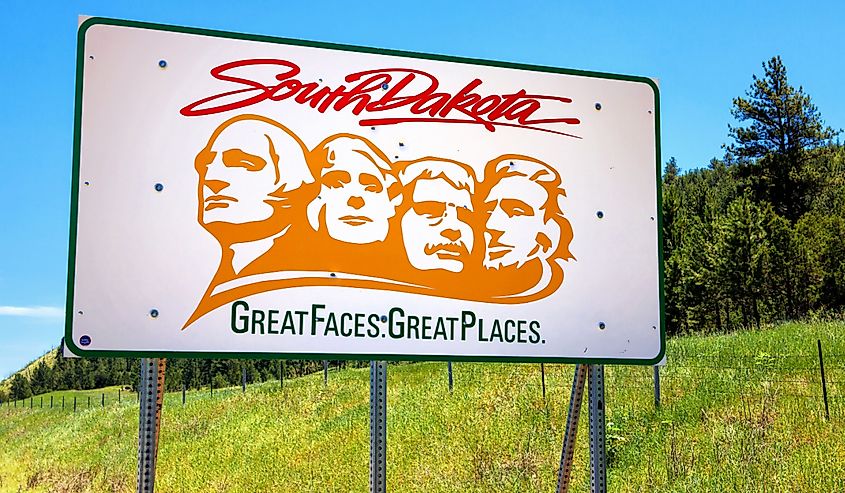 South Dakota Welcome sign