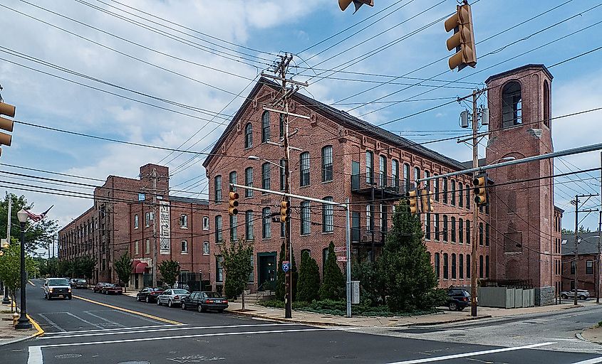 Central Falls Mill Historic District, Between Roosevelt Avenue and the Blackstone River Central Falls