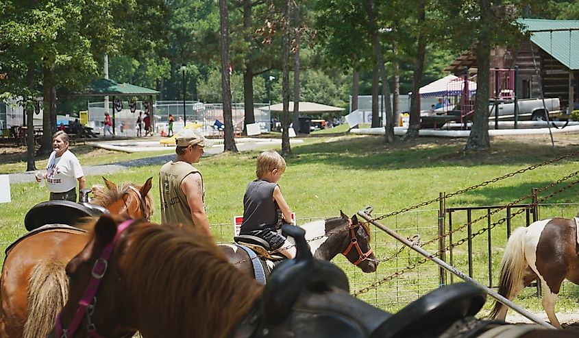 Annual Sand Mountain Potato Festival in Henagar, Alabama.