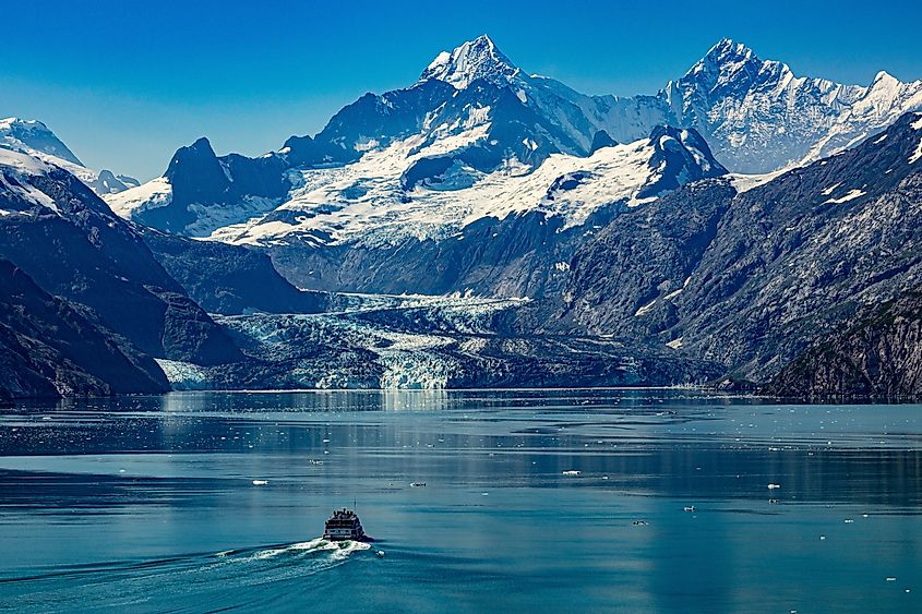  On a cruise at Glacier Bay National Park in Alaska. 
