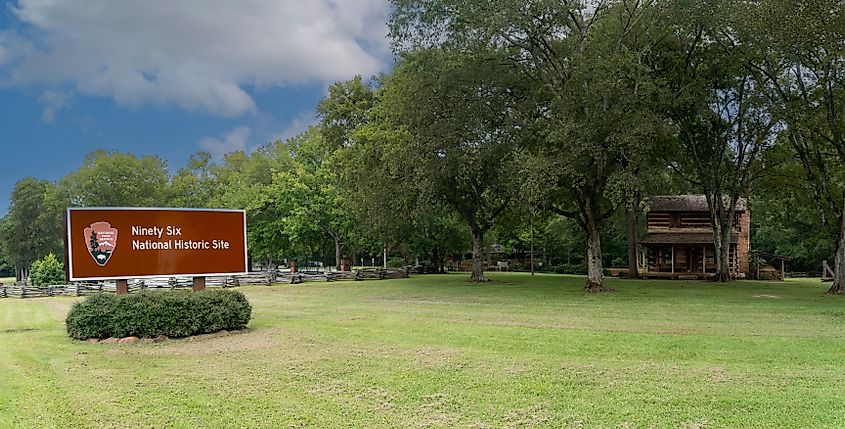 The Ninety Six National Historic Site in Ninety Six, South Carolina