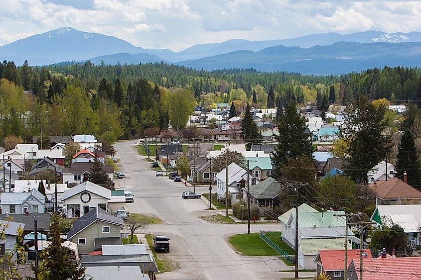 Aerial view of Kimberley, British Columbia