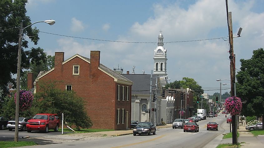 Main Street in Nicholasville, Kentucky.