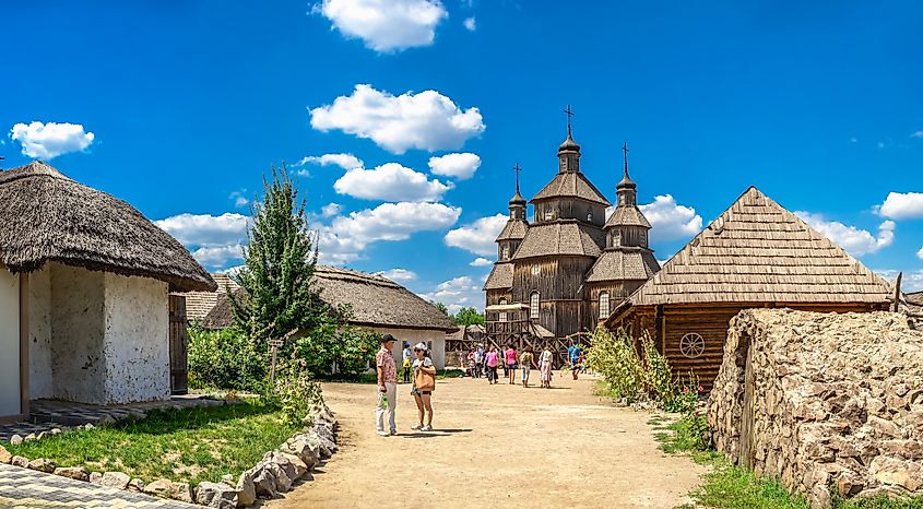 A museum inside the Khortytsia National Reserve.