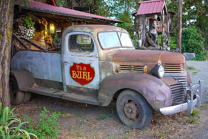 Classic truck in Cave Junction, Oregon.