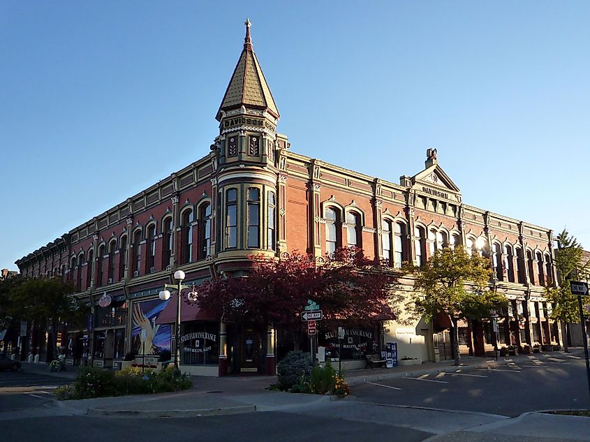 Historic Davidson Building in Ellensburg, Washington.