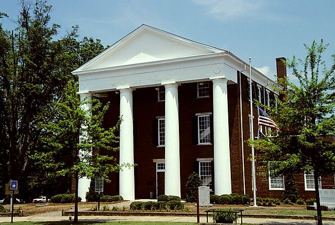 Greene County courthouse in Greensboro, Georgia, United States