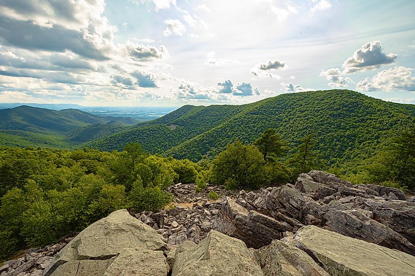 View from Blackrock Summit in Shenandoah National Park