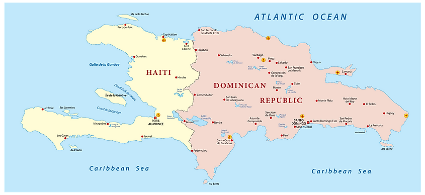 Hispaniola map