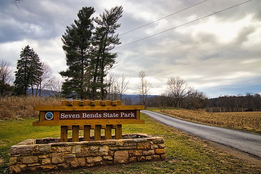 Seven Bends State Park outside of Woodstock, VA.