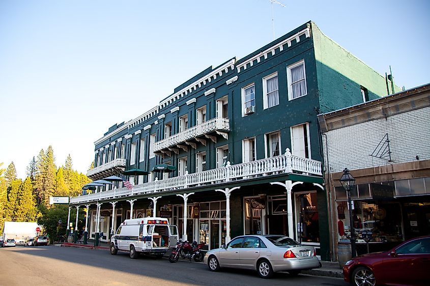 The National Exchange Hotel in Nevada City, Nevada