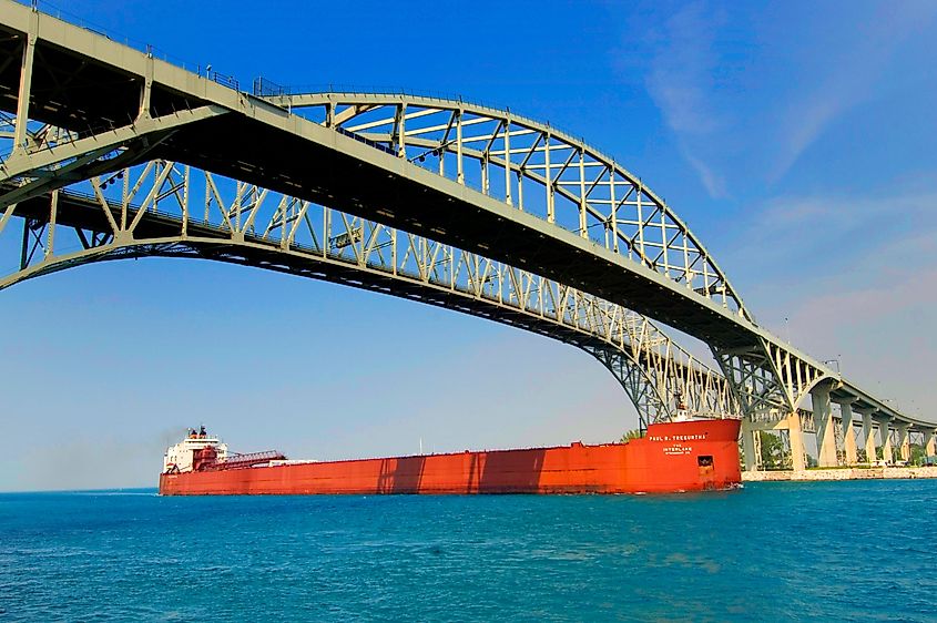 The 1,013-foot Paul R. Tregurtha, longest ship on the Great Lakes.