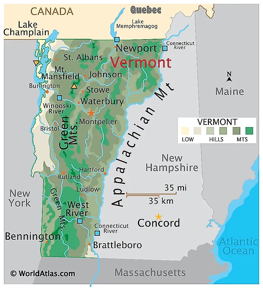 Vermont Map