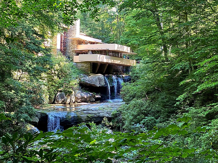 Fallingwater home in Pennsylvania.