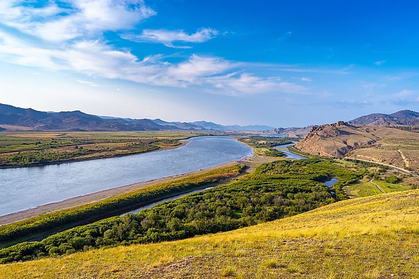 Selenga River in Ulan-Ude, Russia