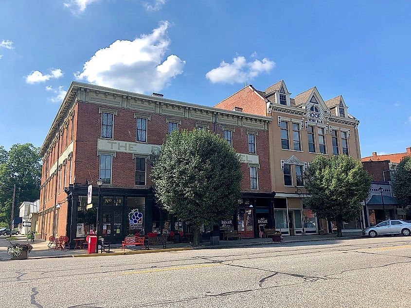 Main Street in Vevay, Indiana.