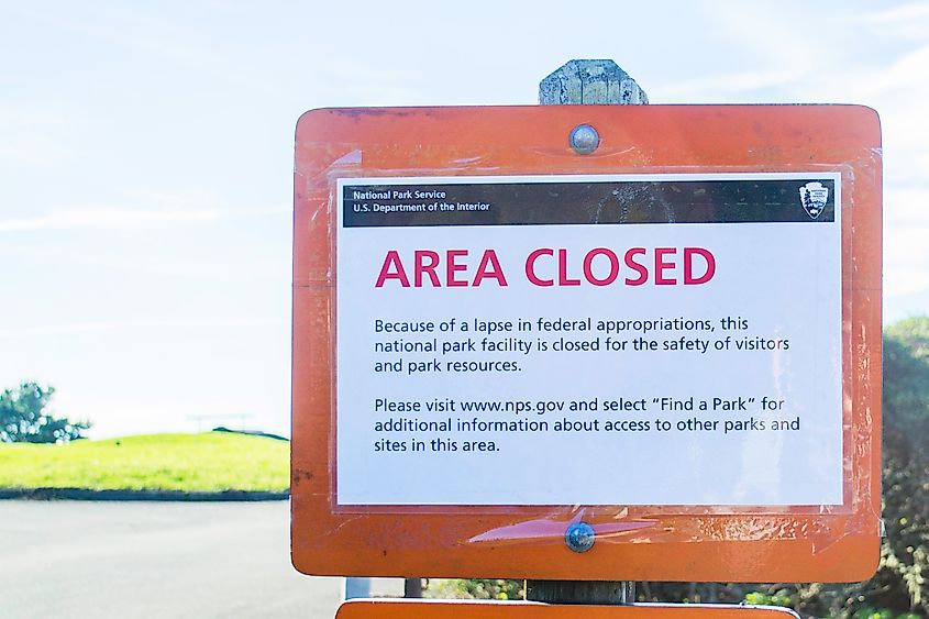 Muir Beach Overlook in San Francisco, closed for the shutdown in December 2018