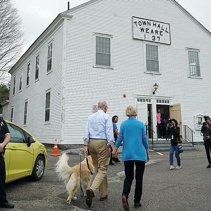 Weare Town Hall, New Hampshire.