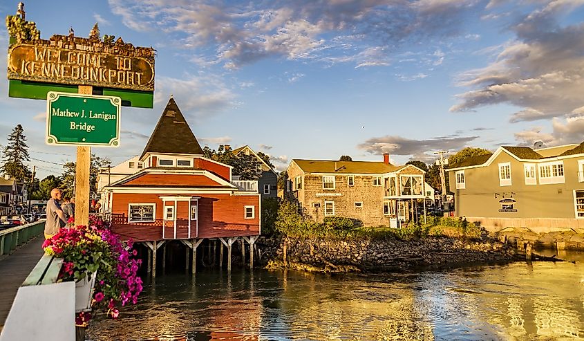 Small harbor in Kennebunkport, Maine.