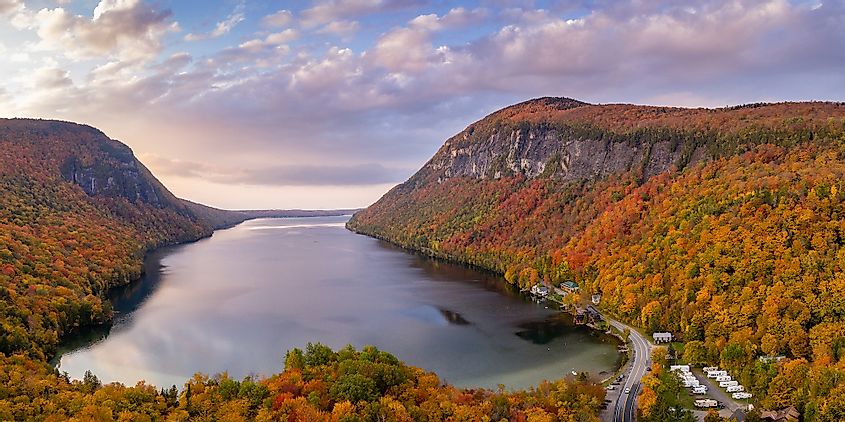 The spectacular Lake Willoughby in Vermont.