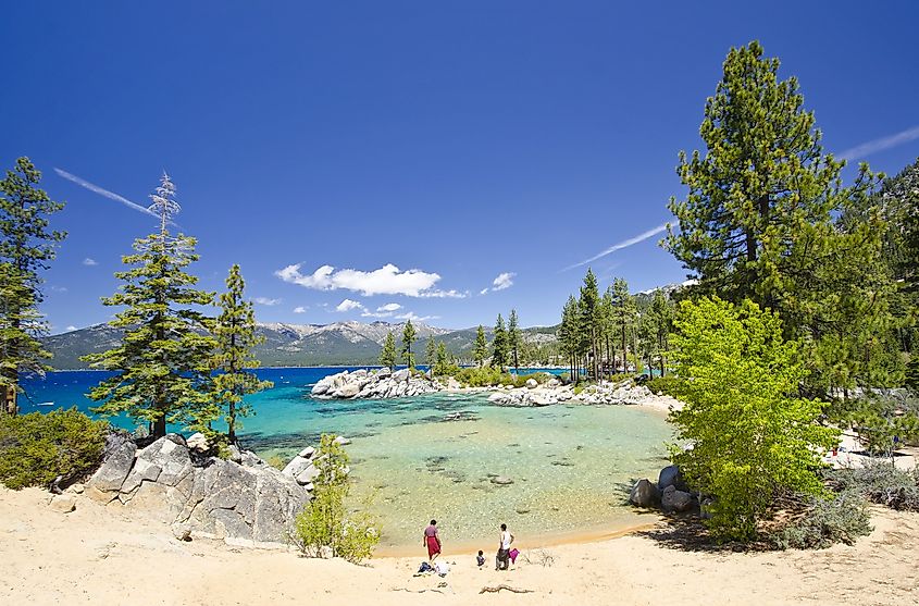 A view of Lake Tahoe, California