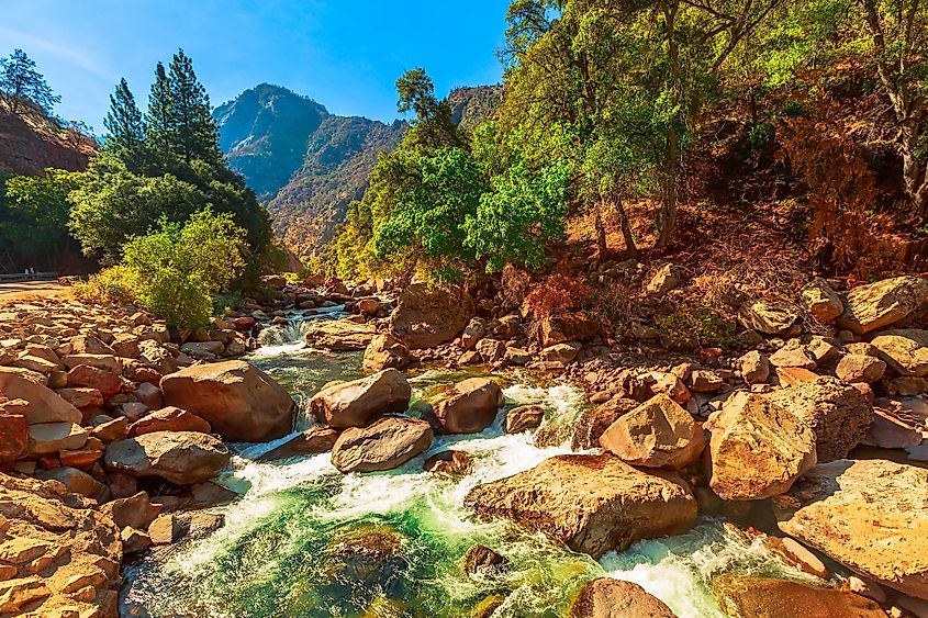 Kings Canyon in the Sierra Nevada mountains of California.