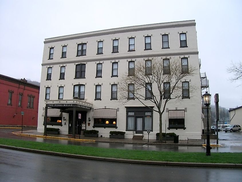 Penn-Wells Hotel, Wellsboro, Pennsylvania.