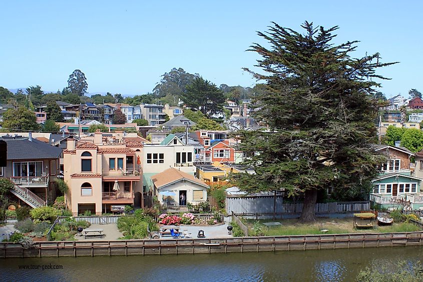 The Riverview Historic District located along Soquel Creek