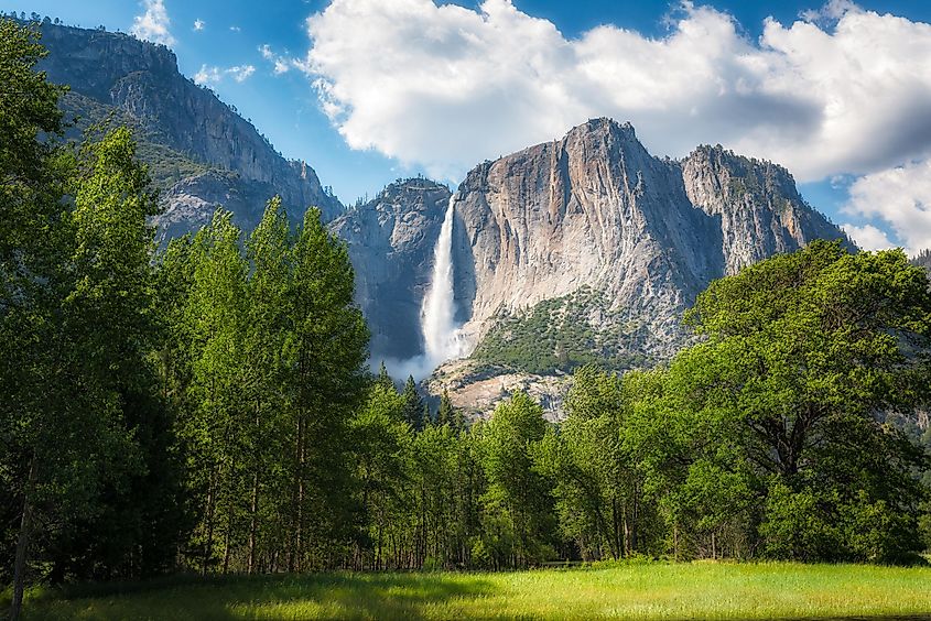 Upper Falls in Yosemite National Park, California