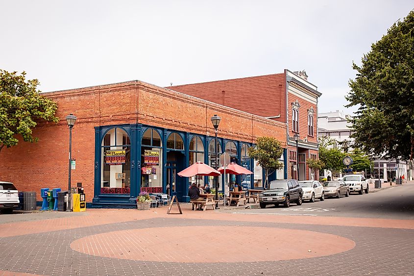 The beautiful downtown area of Eureka, California