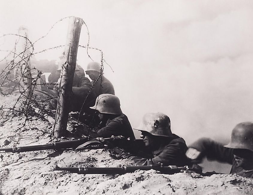 World War I - German soldiers firing from a trench.jpg