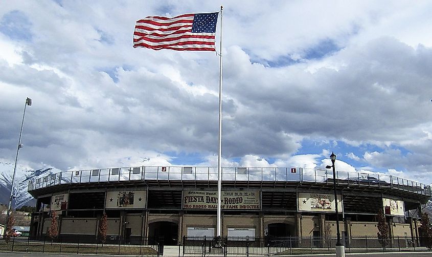 Rodeo stadium in Spanish Fork, Utah.