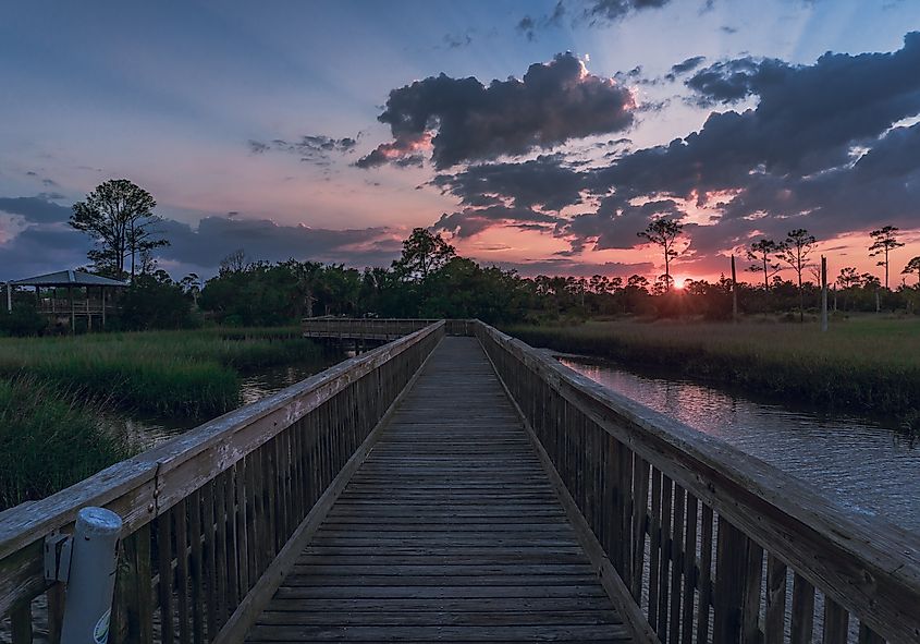 Castaway Island Preserve in Jacksonville, Florida.