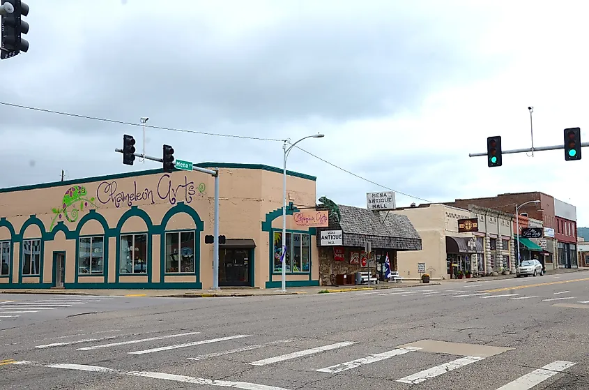 The Commercial Historic District in Mena, Arkansas