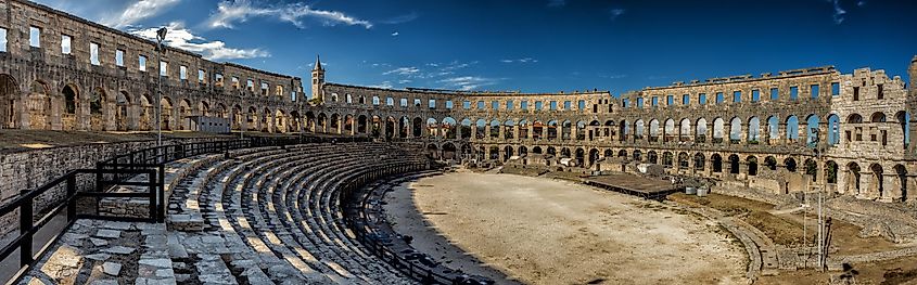 Roman amphitheatre (Arena) in Pula, Croatia