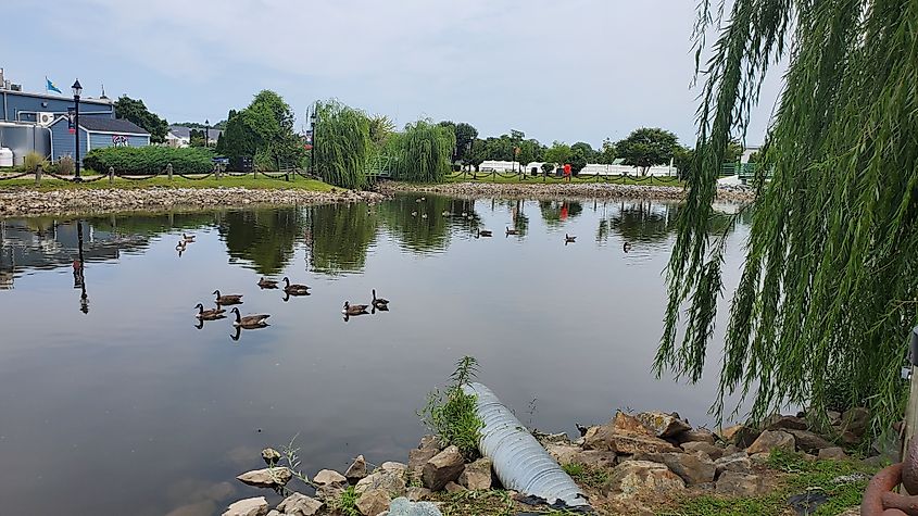 River walk in Milford, Delaware