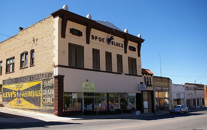 Historical old downtown of Eureka, Utah.