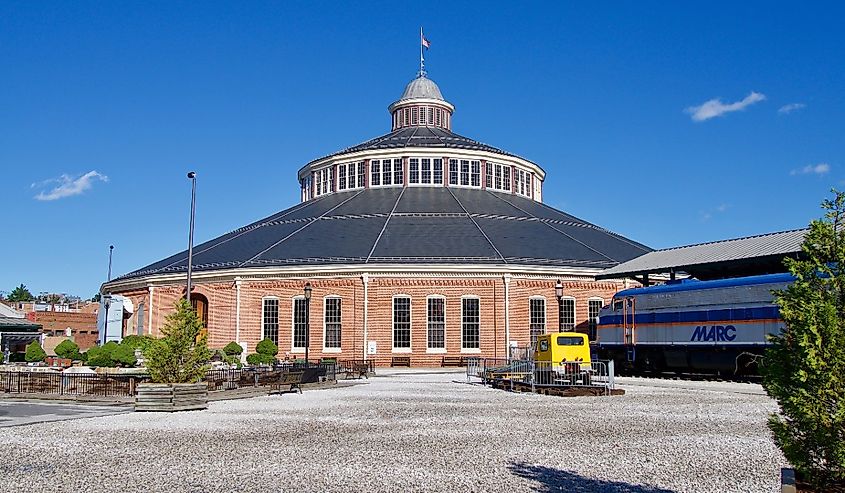 The Roundhouse, BO Railroad Museum, Baltimore.