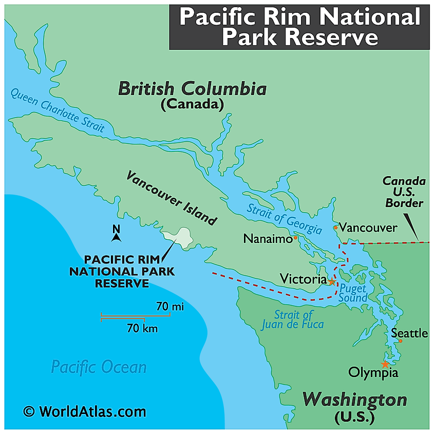 Pacific Rim National Park map